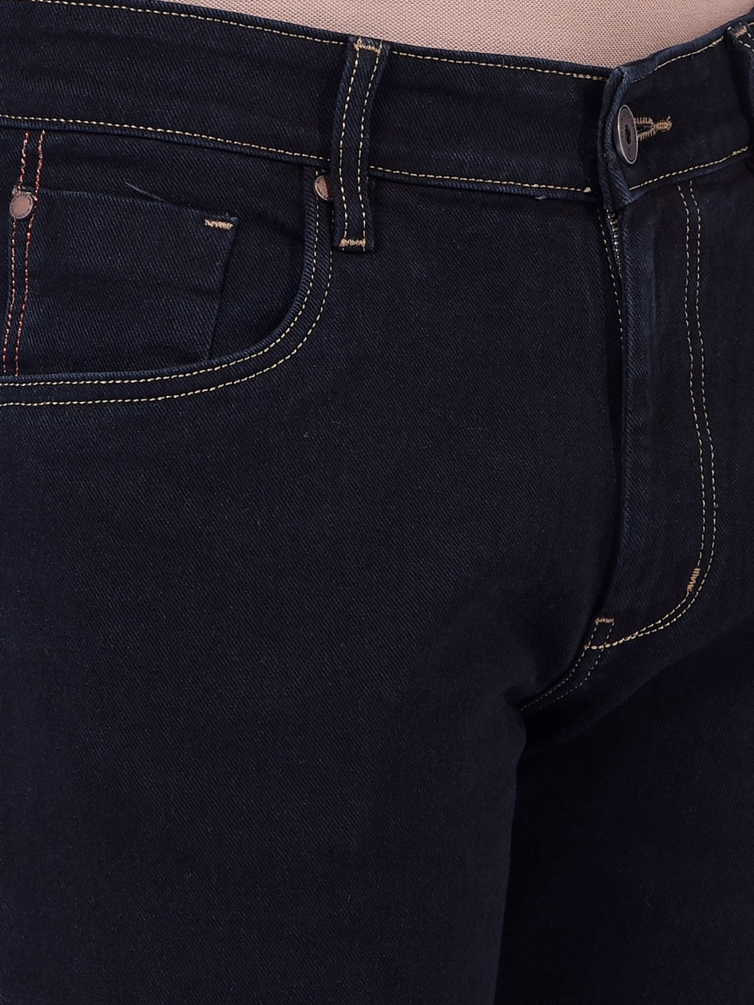 Numero Uno Men Solid Dark Blue Jeans